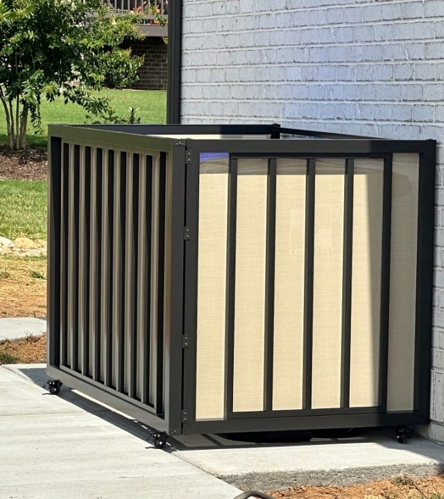 Residential trash can concealment